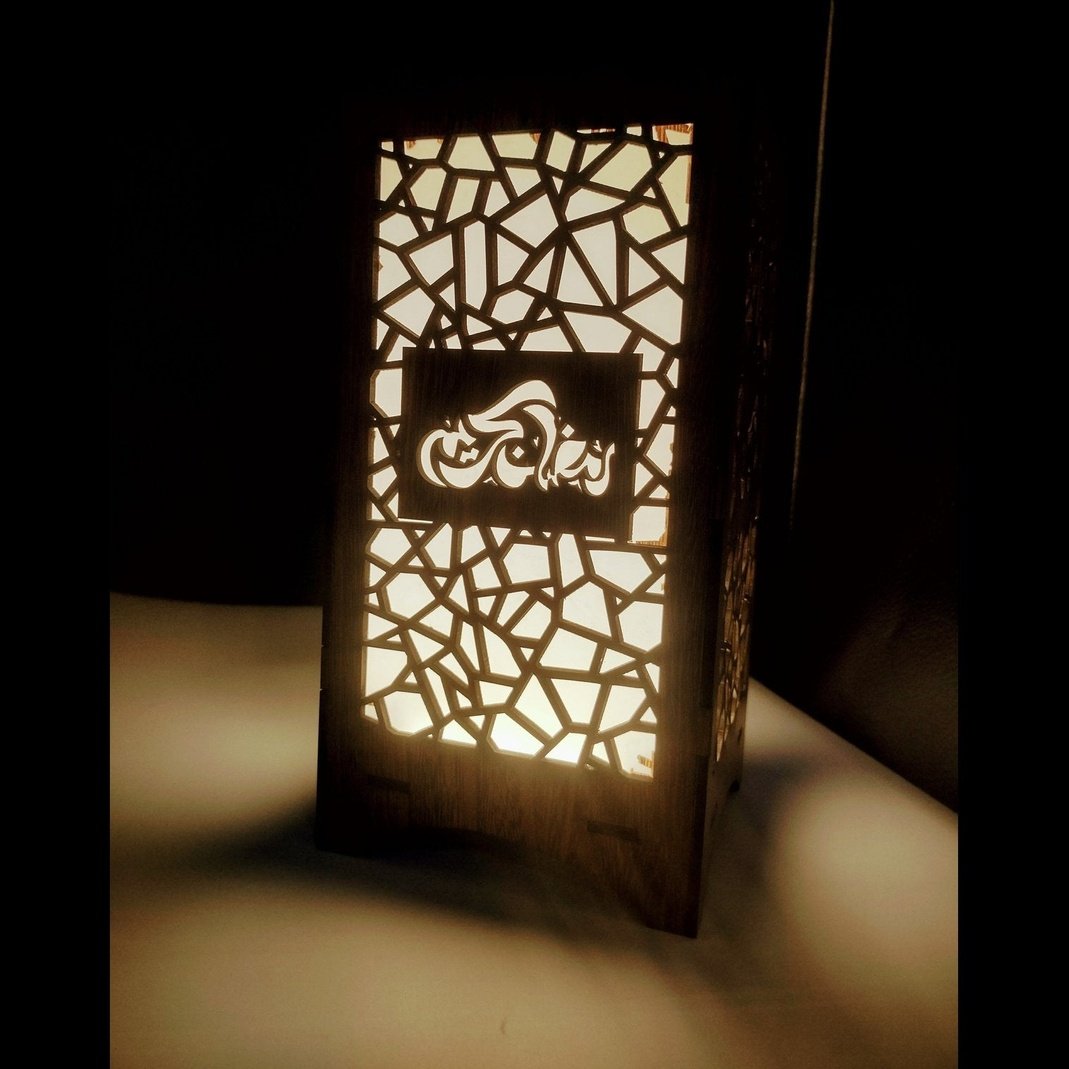 Special Wooden Lantern for Ramadan & Eid Decorations Blue Square Enterprises