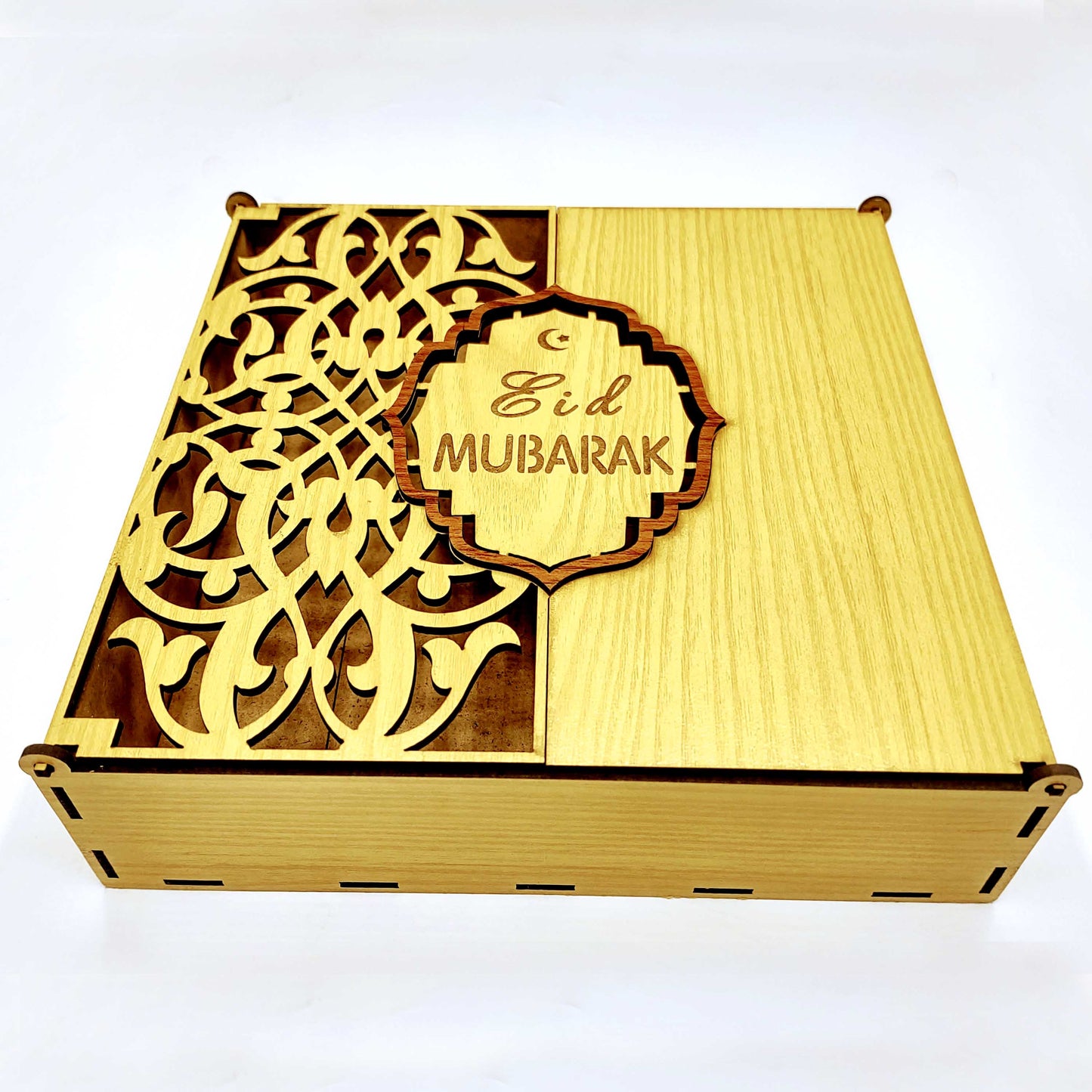 Laser Cut Eid Gift Box Blue Square Enterprises