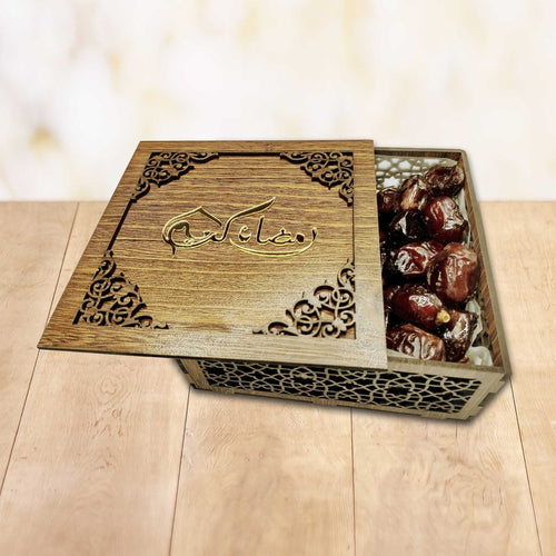 Laser Cut Wooden Gift Box Blue Square Enterprises